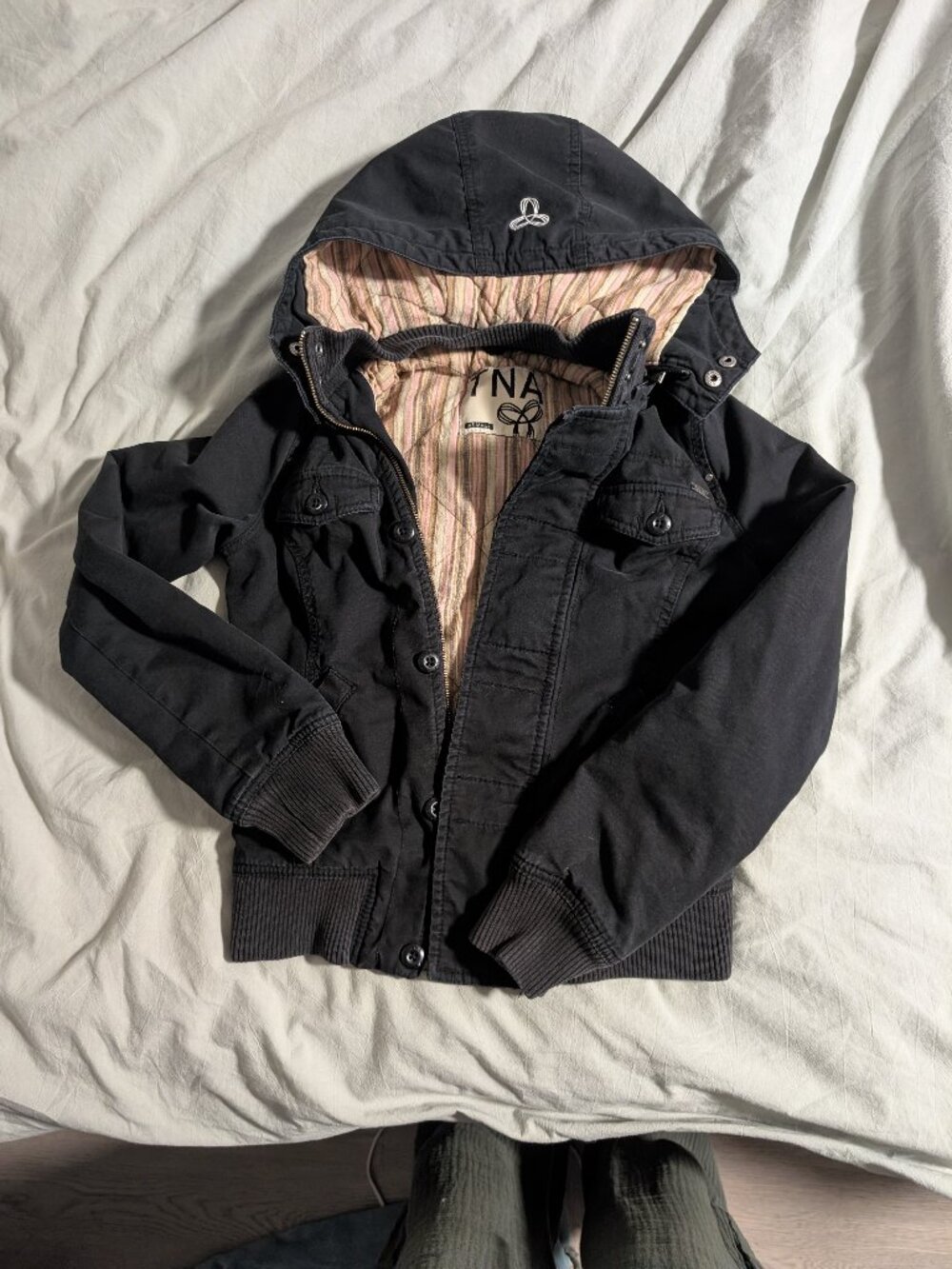 XS TNA Bomber Jacket aritzia